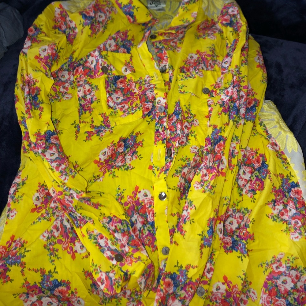 floral button down shirt from ivy jane